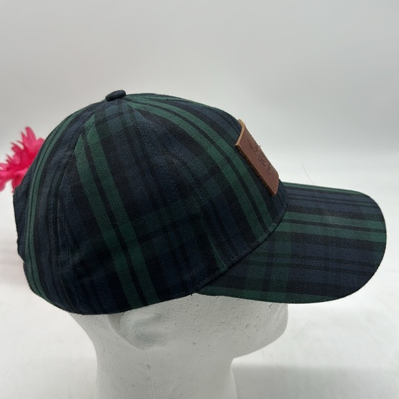 Love Your Melon Blackwatch Plaid Blue Green Black Baseball Cap Hat Adjustable - Picture 2 of 5